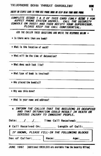 Checklist Page 1